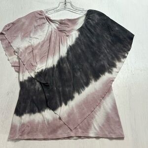 Juicy Couture Tye Dye Top Womens Size Medium Layered Sleeveless Jersey Stretch